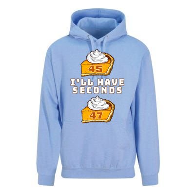 Trump ILl Have Seconds 45 47 Pumpkin Pie Thanksgiving Fun Unisex Surf Hoodie