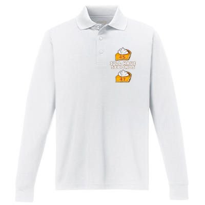 Trump ILl Have Seconds 45 47 Pumpkin Pie Thanksgiving Fun Performance Long Sleeve Polo