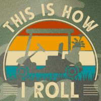 This Is How I Roll Retro Golf Lover Legacy Tie Dye Trucker Hat