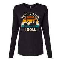 This Is How I Roll Retro Golf Lover Womens Cotton Relaxed Long Sleeve T-Shirt