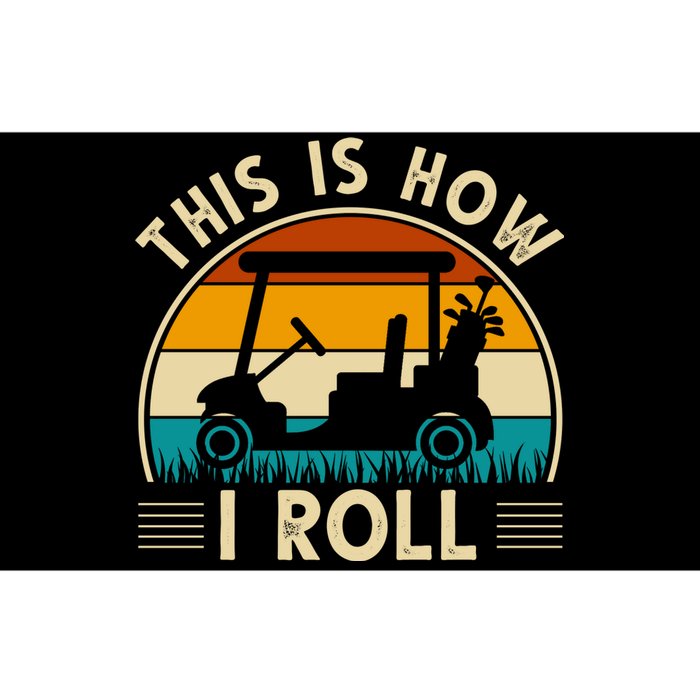 This Is How I Roll Retro Golf Lover Bumper Sticker