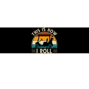 This Is How I Roll Retro Golf Lover Bumper Sticker