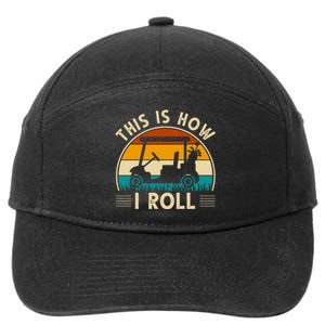 This Is How I Roll Retro Golf Lover 7-Panel Snapback Hat