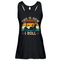 This Is How I Roll Retro Golf Lover Ladies Essential Flowy Tank