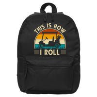 This Is How I Roll Retro Golf Lover 16 in Basic Backpack