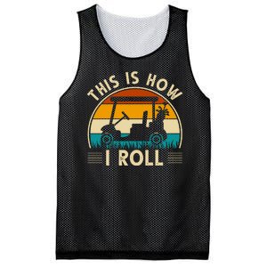 This Is How I Roll Retro Golf Lover Mesh Reversible Basketball Jersey Tank