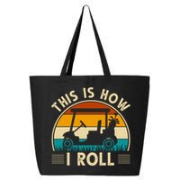 This Is How I Roll Retro Golf Lover 25L Jumbo Tote