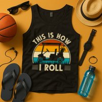 This Is How I Roll Retro Golf Lover Tank Top