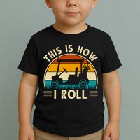 This Is How I Roll Retro Golf Lover Toddler T-Shirt