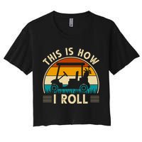 This Is How I Roll Retro Golf Lover Crop Top