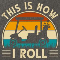 This Is How I Roll Retro Golf Lover Cotton Canvas Backpack