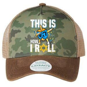 This Is How I Roll Hanukkah Dreidel Chanukah Jew Gift Legacy Tie Dye Trucker Hat