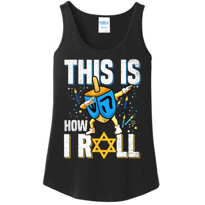 This Is How I Roll Hanukkah Dreidel Chanukah Jew Gift Ladies Essential Tank