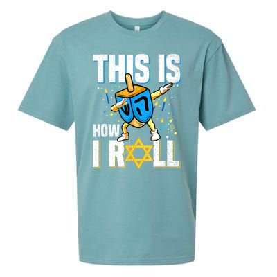 This Is How I Roll Hanukkah Dreidel Chanukah Jew Gift Sueded Cloud Jersey T-Shirt