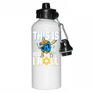 This Is How I Roll Hanukkah Dreidel Chanukah Jew Gift Aluminum Water Bottle