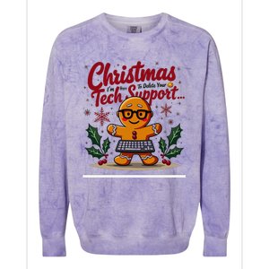 Techsupport IM Here To Delete Your Cookies Christmas Colorblast Crewneck Sweatshirt