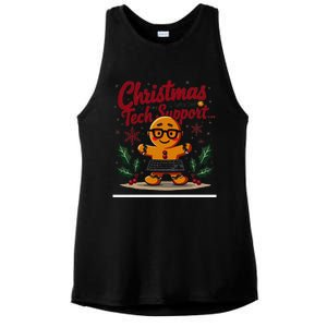 Techsupport IM Here To Delete Your Cookies Christmas Ladies PosiCharge Tri-Blend Wicking Tank