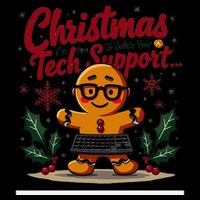 Techsupport IM Here To Delete Your Cookies Christmas Flat Bill Trucker Hat