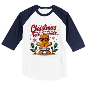 Techsupport IM Here To Delete Your Cookies Christmas Baseball Sleeve Shirt