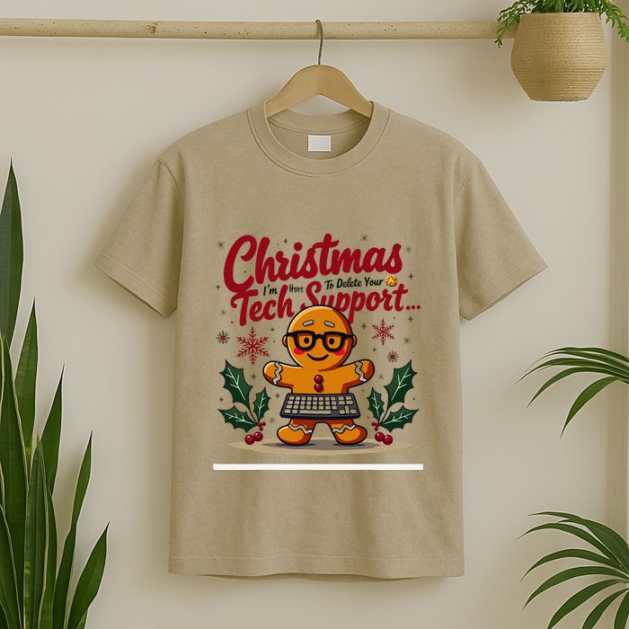 Techsupport IM Here To Delete Your Cookies Christmas T-Shirt