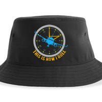 This Is How I Roll Airplane Pilot  Aviation  Sustainable Bucket Hat