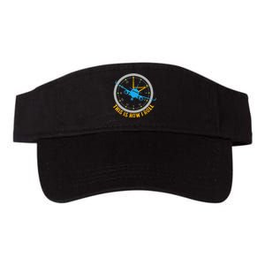 This Is How I Roll Airplane Pilot  Aviation  Valucap Bio-Washed Visor