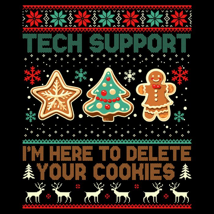 Techsupport I’M Here To Delete Your Cookies Christmas Daily Commute Backpack