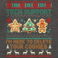 Techsupport I’M Here To Delete Your Cookies Christmas Vector Backpack
