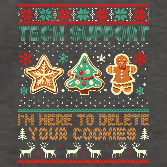 Techsupport I’M Here To Delete Your Cookies Christmas Vector Backpack
