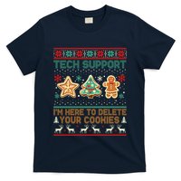 Techsupport I’M Here To Delete Your Cookies Christmas T-Shirt