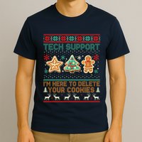 Techsupport I’M Here To Delete Your Cookies Christmas T-Shirt