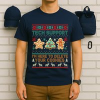 Techsupport I’M Here To Delete Your Cookies Christmas T-Shirt