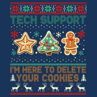 Techsupport I’M Here To Delete Your Cookies Christmas T-Shirt