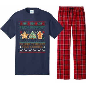 Techsupport I’M Here To Delete Your Cookies Christmas Pajama Set