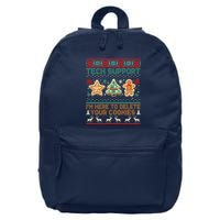 Techsupport I’M Here To Delete Your Cookies Christmas 16 in Basic Backpack