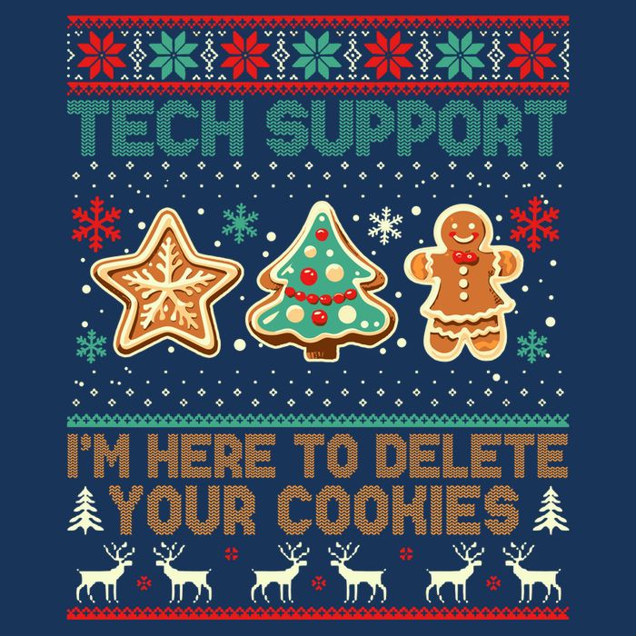 Techsupport I’M Here To Delete Your Cookies Christmas 16 in Basic Backpack