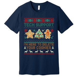 Techsupport I’M Here To Delete Your Cookies Christmas Premium T-Shirt