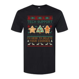 Techsupport I’M Here To Delete Your Cookies Christmas Softstyle CVC T-Shirt