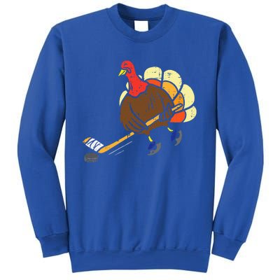 Turkey Ice Hockey Funny Thanksgiving Sport Sweatshirt