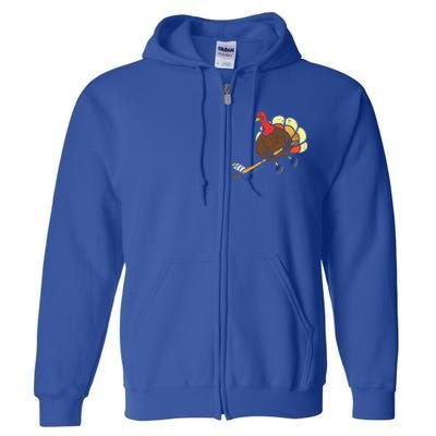 Turkey Ice Hockey Funny Thanksgiving Sport Full Zip Hoodie