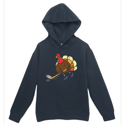 Turkey Ice Hockey Funny Thanksgiving Sport Urban Pullover Hoodie