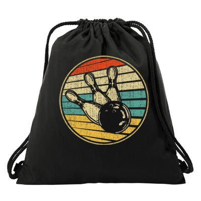 This Is How I Roll Vintage Retro Bowling 60s 70s Bowler Drawstring Bag