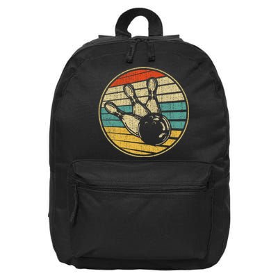 This Is How I Roll Vintage Retro Bowling 60s 70s Bowler 16 in Basic Backpack