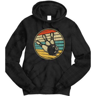 This Is How I Roll Vintage Retro Bowling 60s 70s Bowler Tie Dye Hoodie