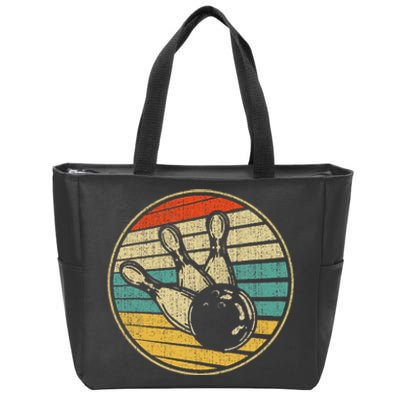 This Is How I Roll Vintage Retro Bowling 60s 70s Bowler Zip Tote Bag