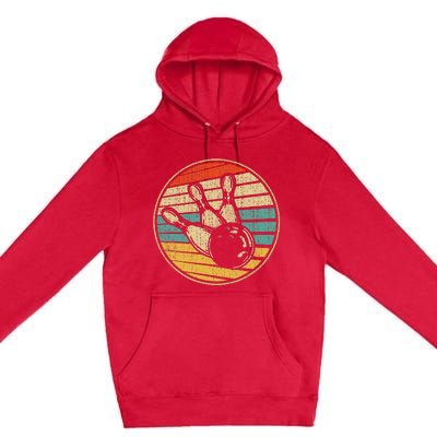 This Is How I Roll Vintage Retro Bowling 60s 70s Bowler Premium Pullover Hoodie