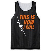 This Is How I Roll Funny Pilot & Aviation Airplane Gift Mesh Reversible Basketball Jersey Tank