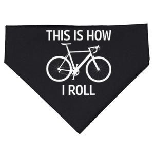 This Is How I Roll Bicycle Mountain Biking Cycling Biker USA-Made Doggie Bandana