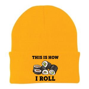 This Is How I Roll Funny Sushi Roll Knit Cap Winter Beanie