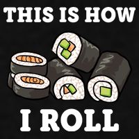 This Is How I Roll Funny Sushi Roll Ladies PosiCharge Tri-Blend Wicking Tank